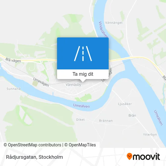 Rådjursgatan karta