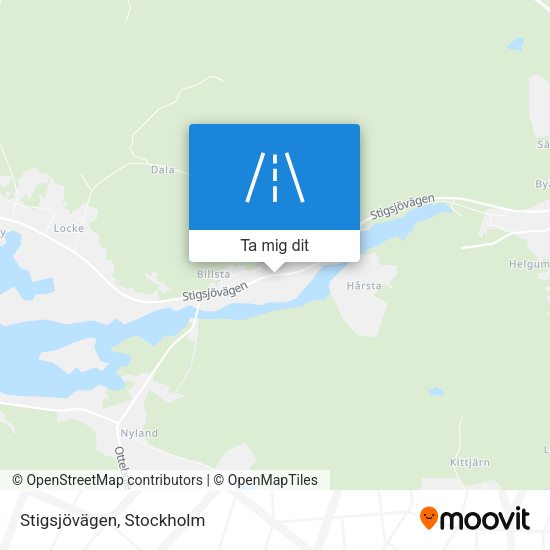 Stigsjövägen karta