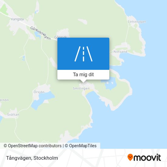 Tångvägen karta