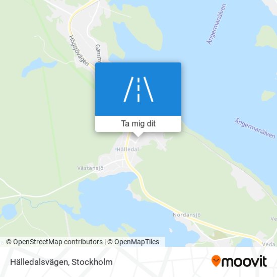 Hälledalsvägen karta