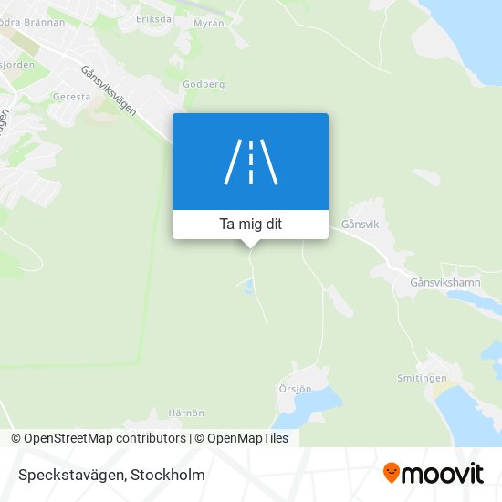Speckstavägen karta