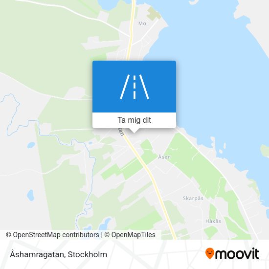 Åshamragatan karta
