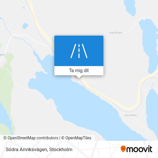 Södra Anviksvägen karta