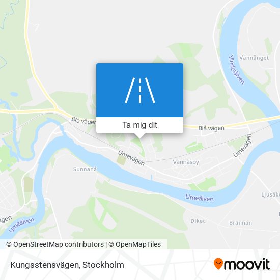 Kungsstensvägen karta