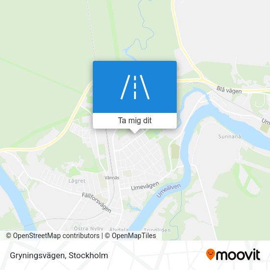 Gryningsvägen karta