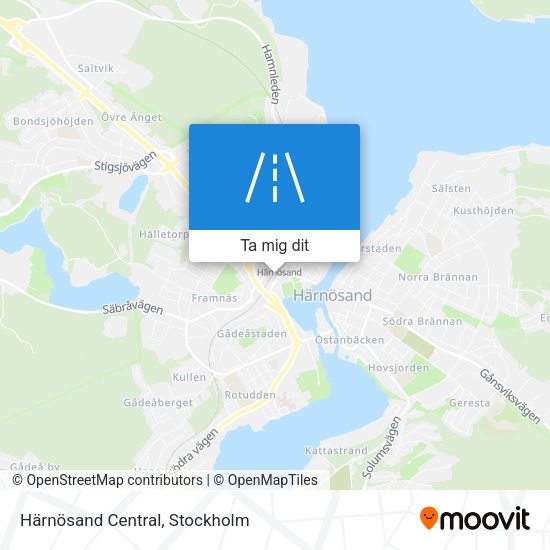 Härnösand Central karta