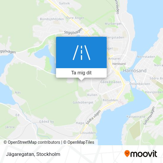Jägaregatan karta