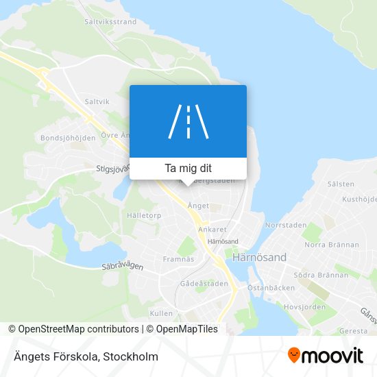 Ängets Förskola karta