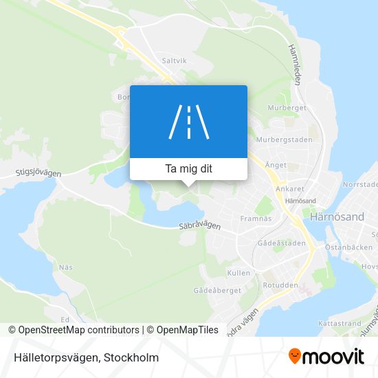 Hälletorpsvägen karta
