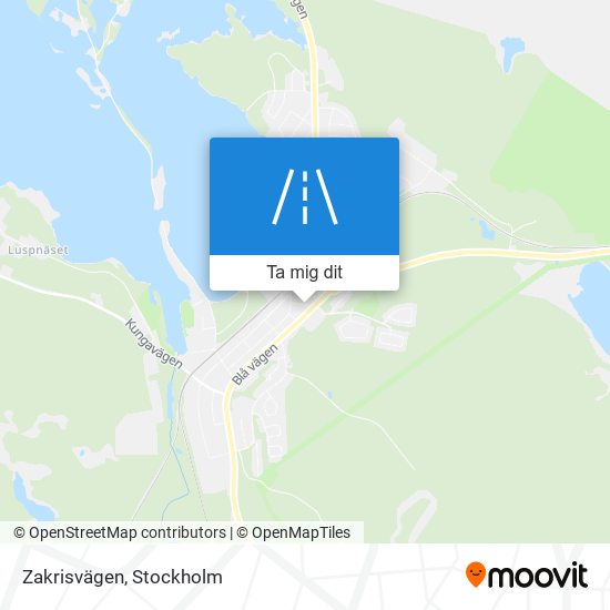 Zakrisvägen karta