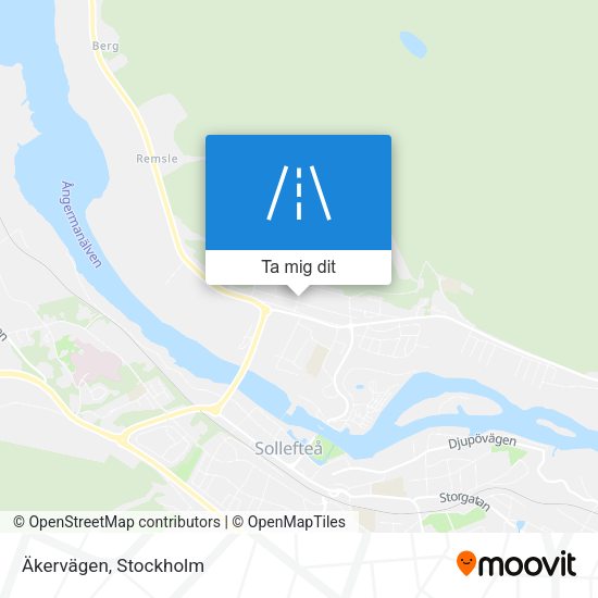 Äkervägen karta