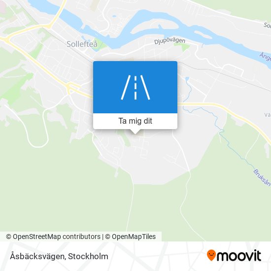 Åsbäcksvägen karta