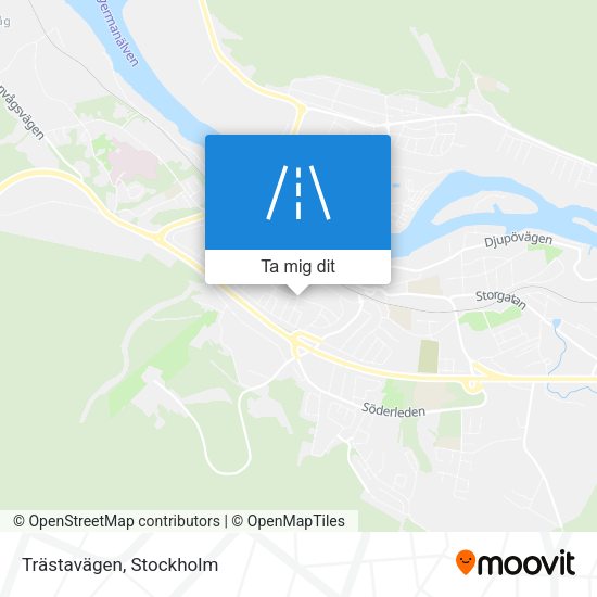Trästavägen karta