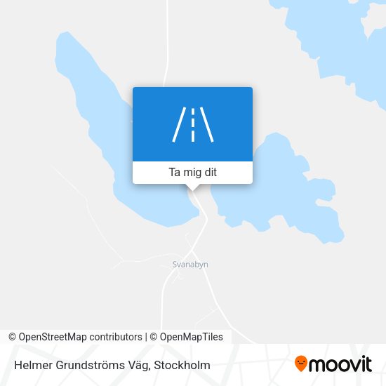Helmer Grundströms Väg karta
