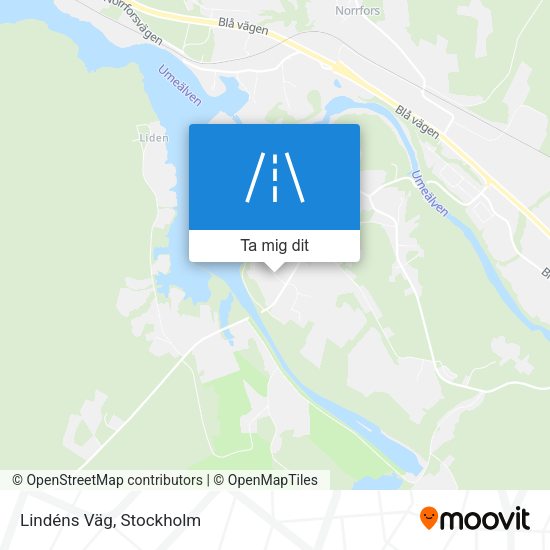 Lindéns Väg karta