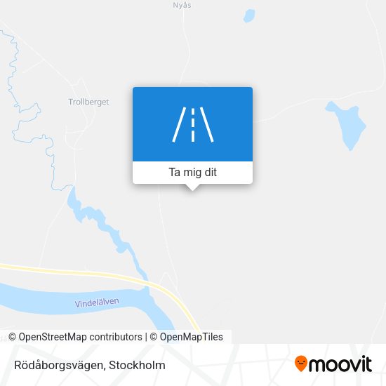 Rödåborgsvägen karta