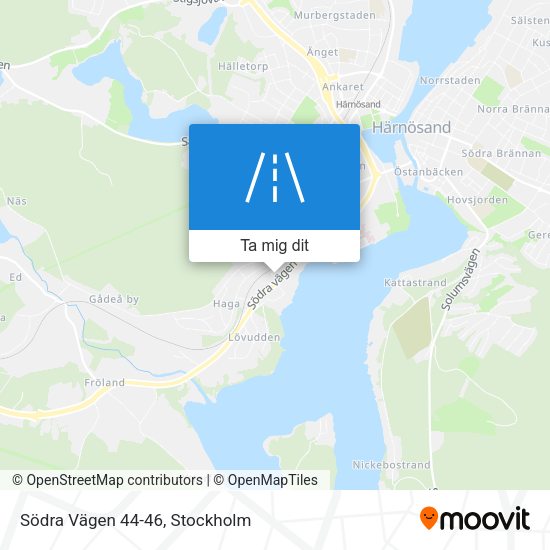 Södra Vägen 44-46 karta