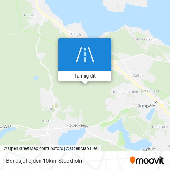 Bondsjöhöjden 10km karta