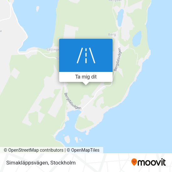 Simakläppsvägen karta