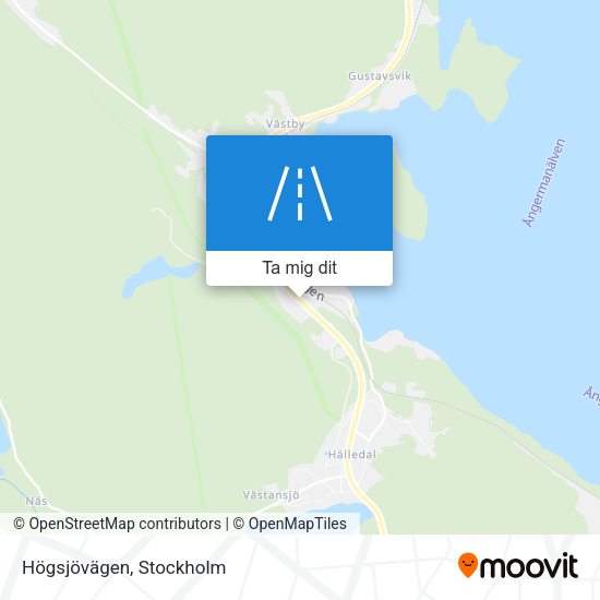 Högsjövägen karta