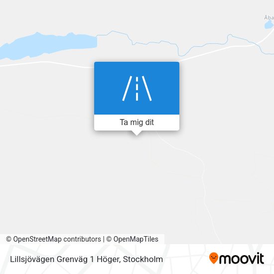 Lillsjövägen Grenväg 1 Höger karta