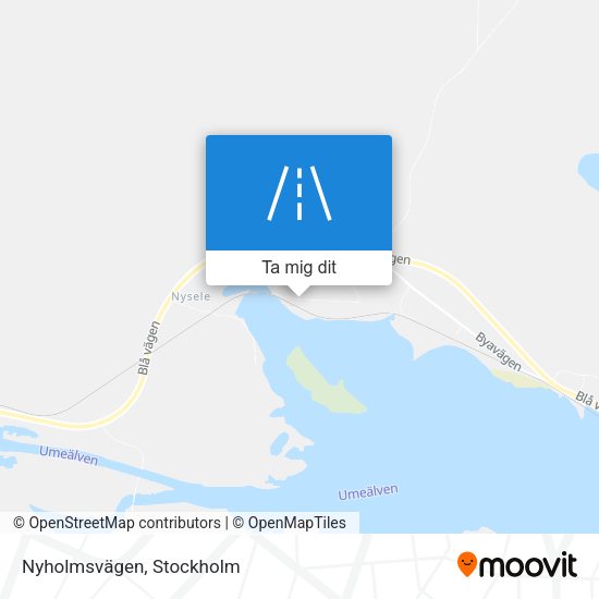 Nyholmsvägen karta