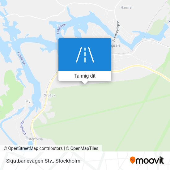 Skjutbanevägen Stv. karta