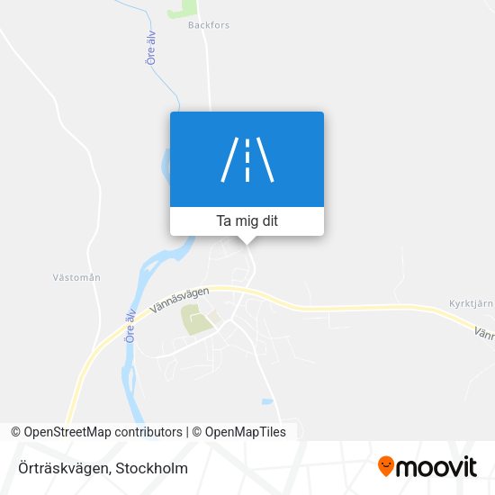 Örträskvägen karta