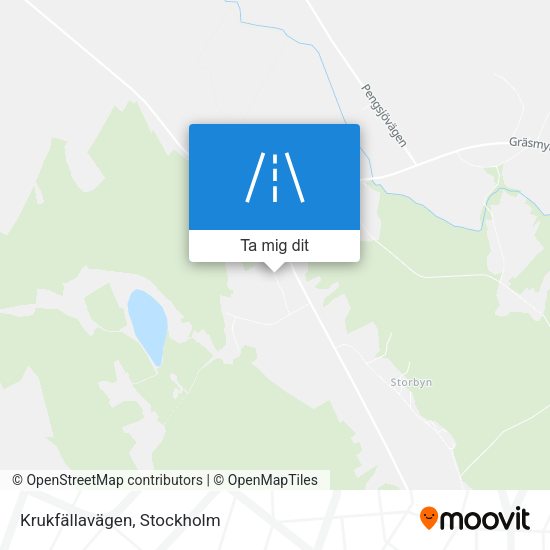 Krukfällavägen karta