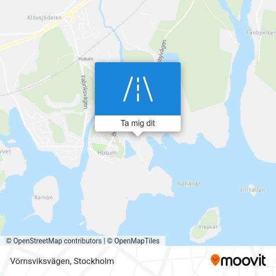 Vörnsviksvägen karta