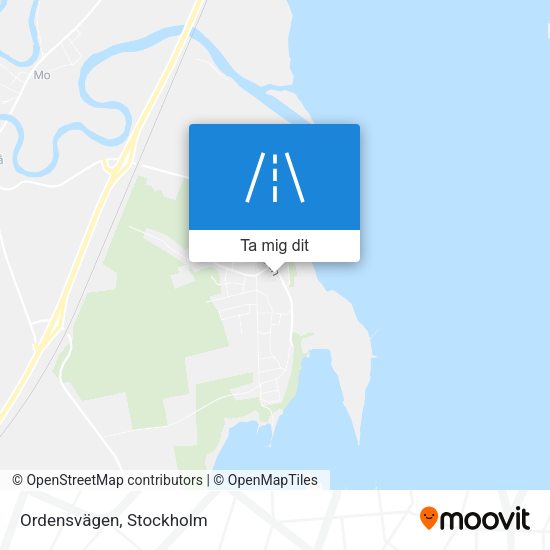 Ordensvägen karta