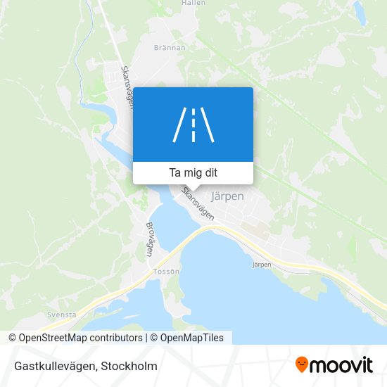 Gastkullevägen karta