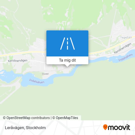 Leråvägen karta