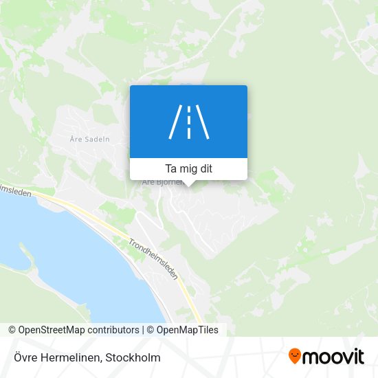 Övre Hermelinen karta