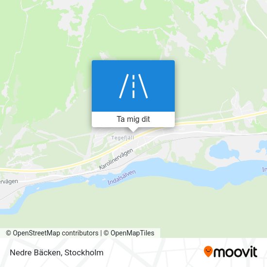 Nedre Bäcken karta