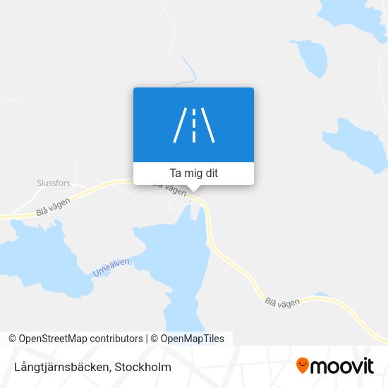 Långtjärnsbäcken karta