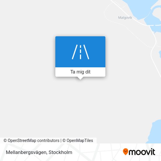 Mellanbergsvägen karta