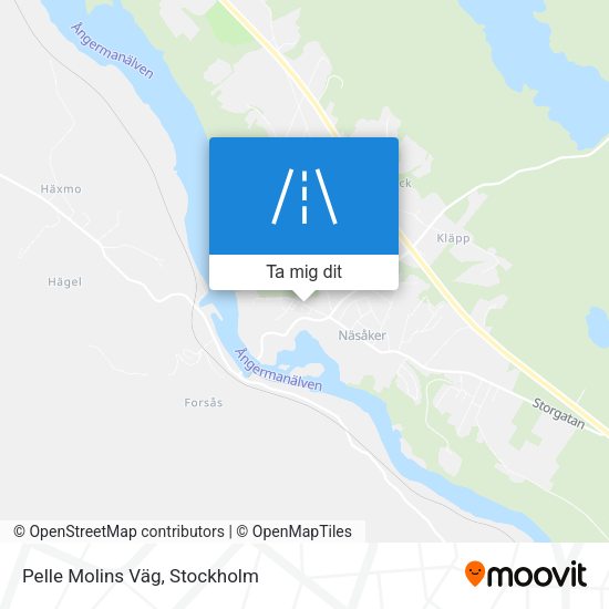 Pelle Molins Väg karta