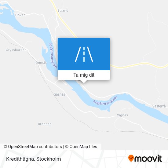 Kredithägna karta