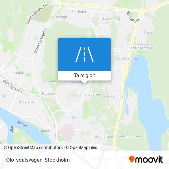 Olofsdalsvägen karta