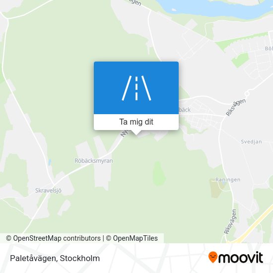 Paletåvägen karta