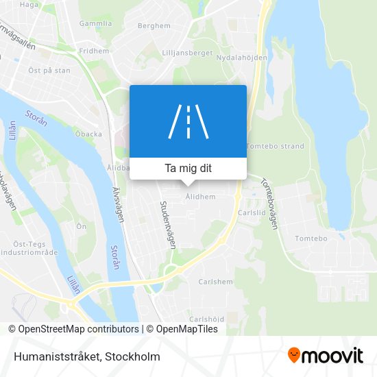 Humaniststråket karta