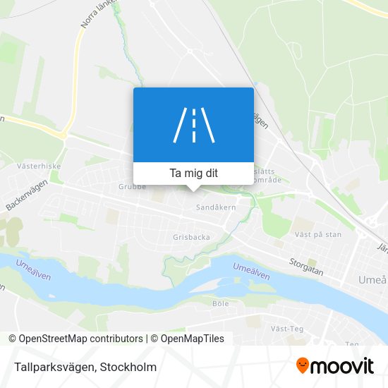 Tallparksvägen karta
