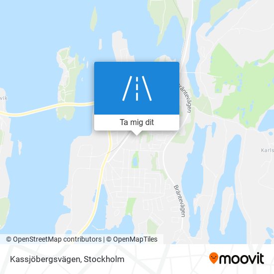 Kassjöbergsvägen karta