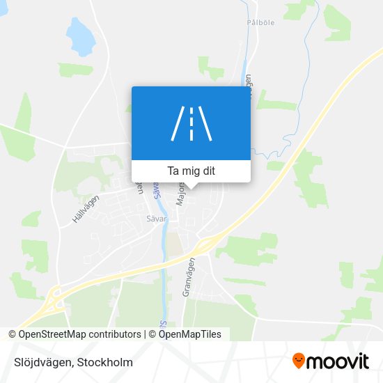 Slöjdvägen karta