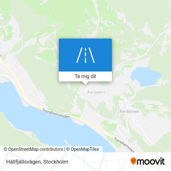 Hällfjällsvägen karta