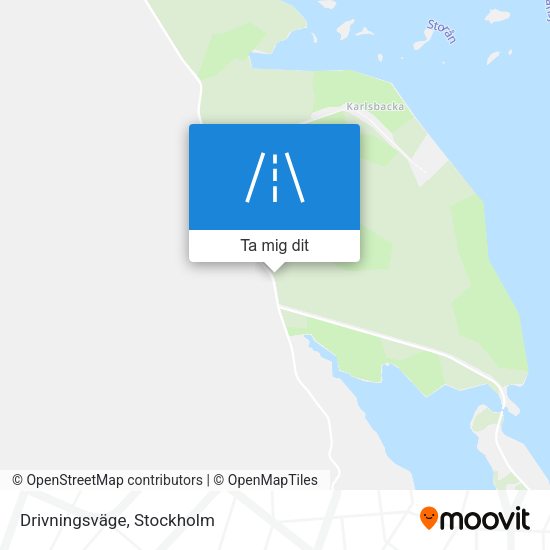 Drivningsväge karta