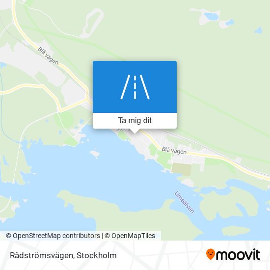 Rådströmsvägen karta