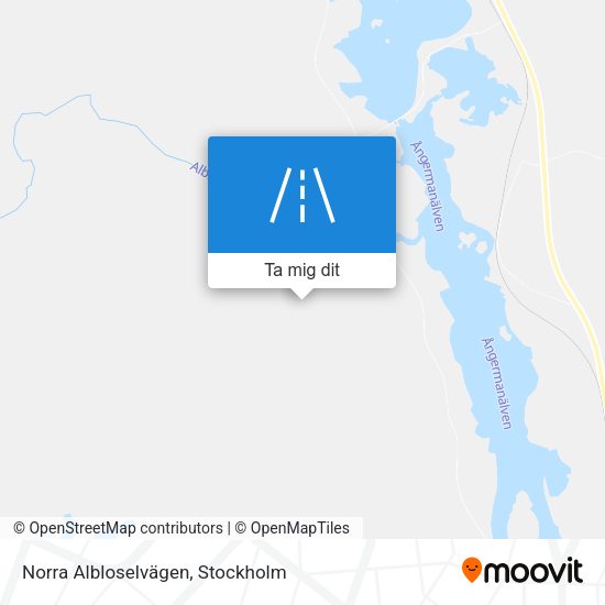 Norra Albloselvägen karta