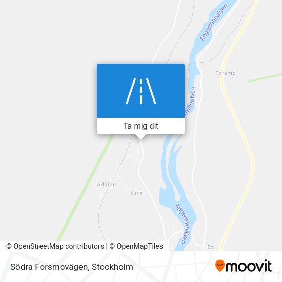 Södra Forsmovägen karta